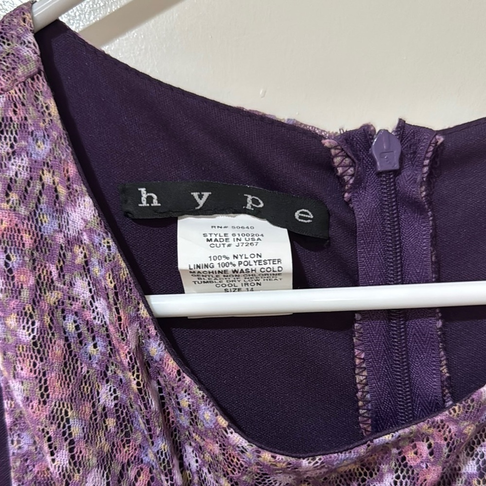 hype Purple Sleeveless Dress- Girls - Picture 7 of 10